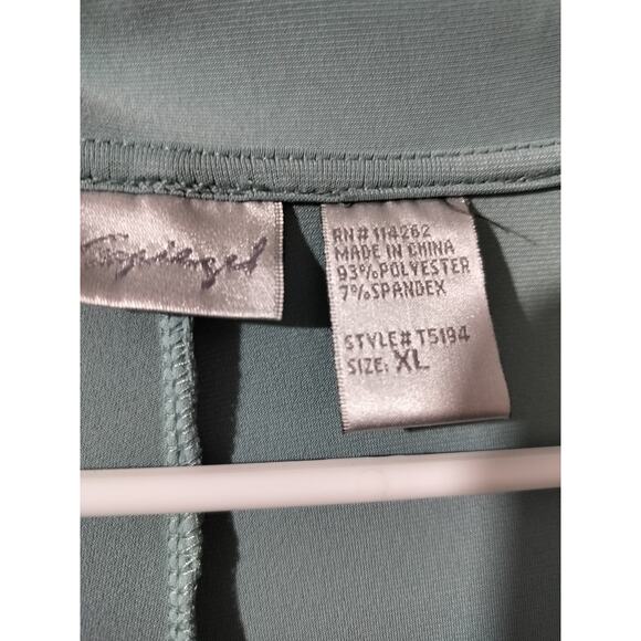 3503) Spiegel Green Wide Leg Relaxed Pockets Pantsuit Jumper Size XL - Picture 6 of 7